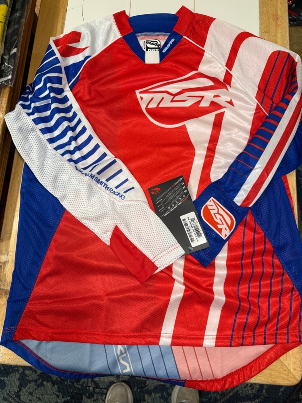 MSR Men’s Red/Blue Racing Jersey - Long Sleeve